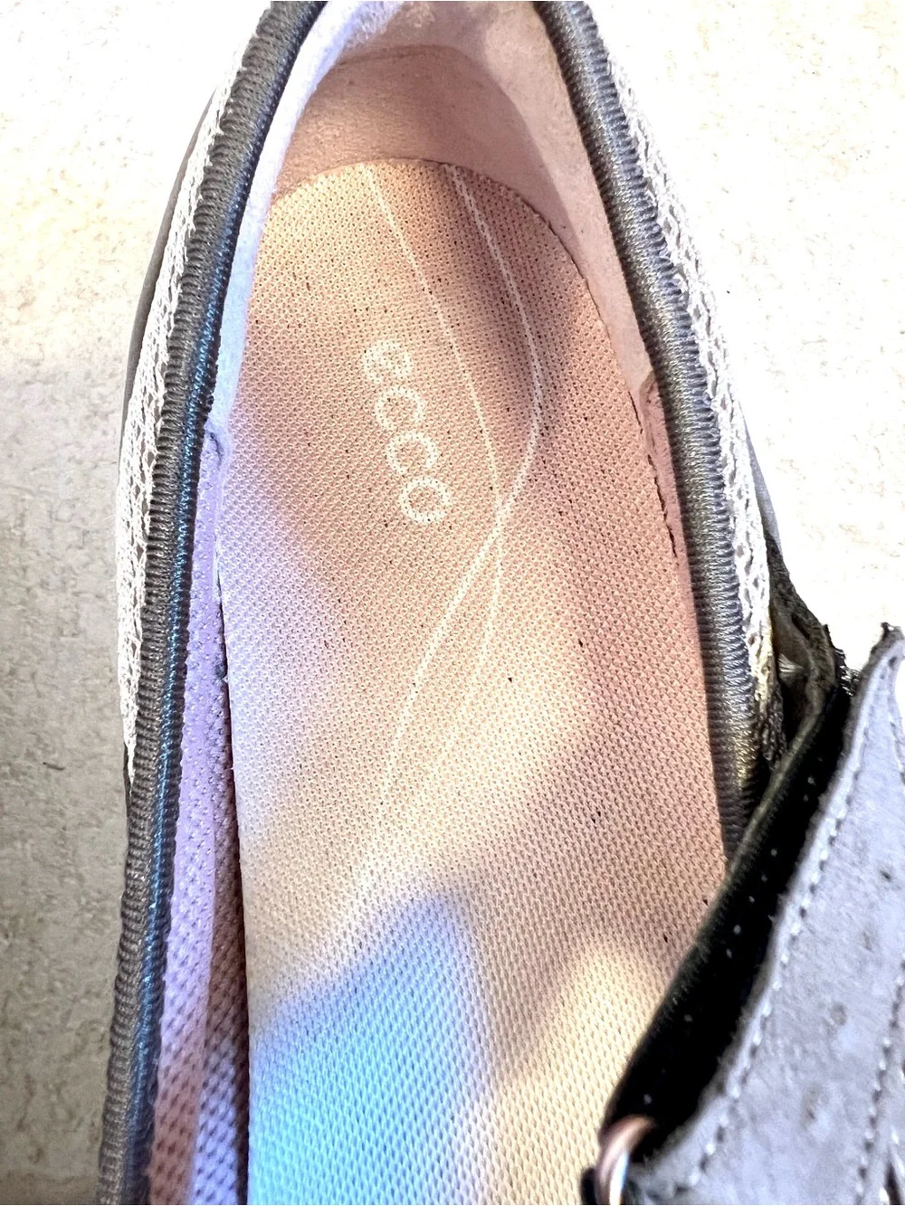 ECCO Arizona Mary Jane flats adjustable hook-and-loop straps comfort preppy chic